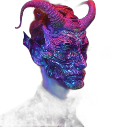 mask, face, creature, dragon transparent PNG cut-out