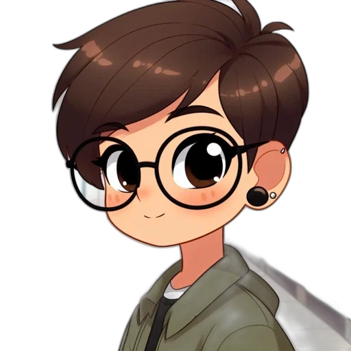 staff, jacket, face, creature transparent PNG cut-out