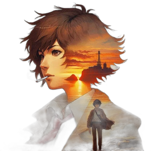 concept art, fantasy art, pixel art, watercolor transparent PNG cut-out
