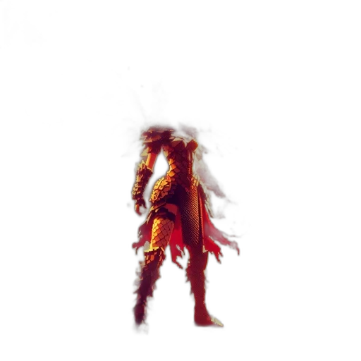 sword, dragon, creature, jacket transparent PNG cut-out
