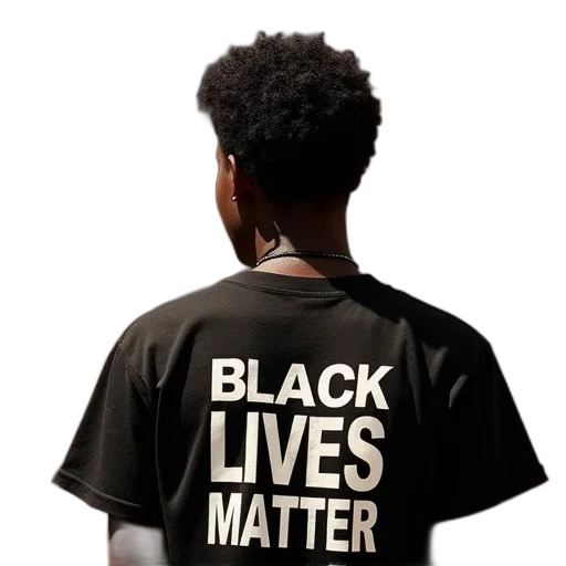 black, lives, matter, shirt transparent PNG cut-out