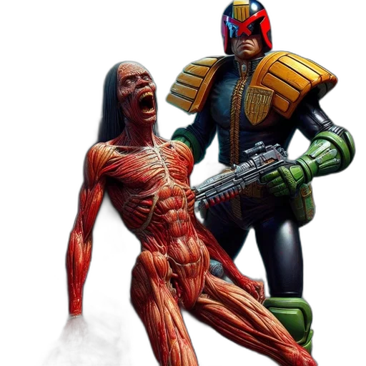 robot, concept art, comic book art, fantasy art transparent PNG cut-out