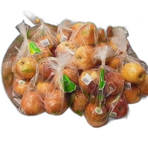 food, bags, apples, market transparent PNG cut-out