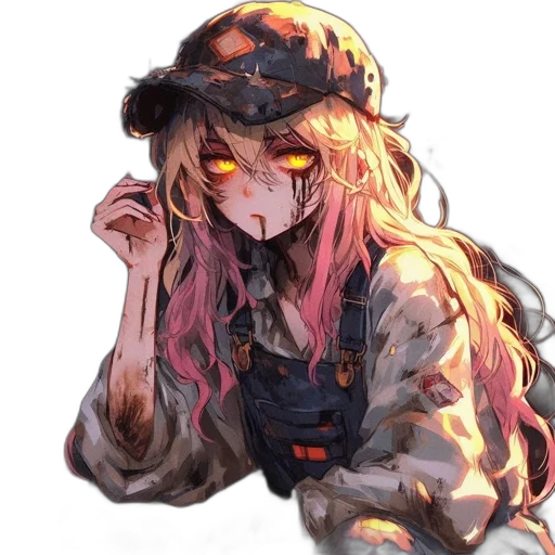 hat, jacket, staff, face transparent PNG cut-out