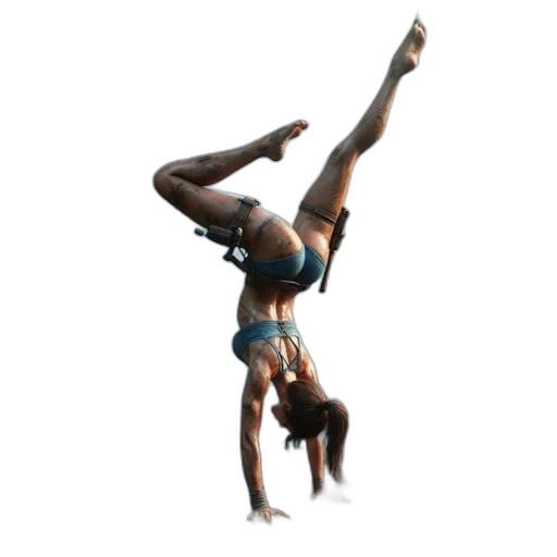 staff, 3d render, concept art, woman transparent PNG cut-out