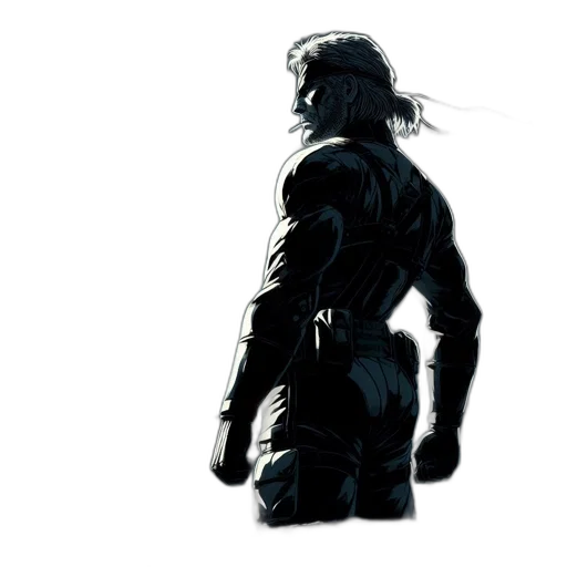 jacket, weapon, concept art, comic book art transparent PNG cut-out