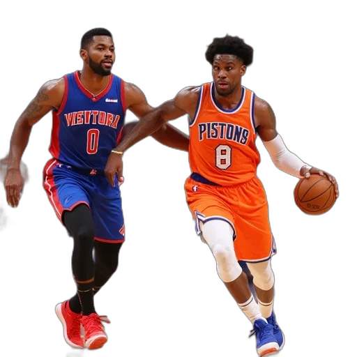 knicks, david, westbrook, drives transparent PNG cut-out
