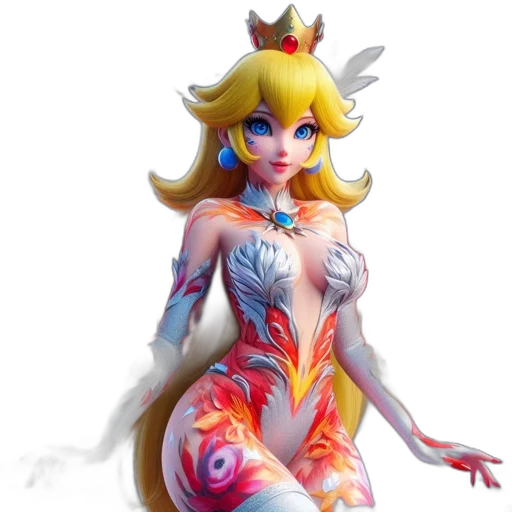 dress, fantasy art, concept art, 3d render transparent PNG cut-out