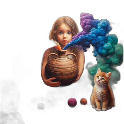 hair, concept art, fantasy art, photorealistic transparent PNG cut-out