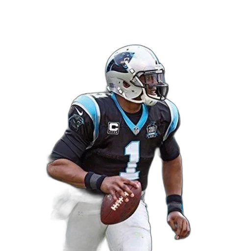 cartoon, carolina, panthers, football transparent PNG cut-out