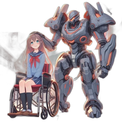 robot, weapon, concept art, anime transparent PNG cut-out