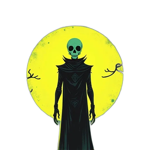 mask, staff, dress, creature transparent PNG cut-out