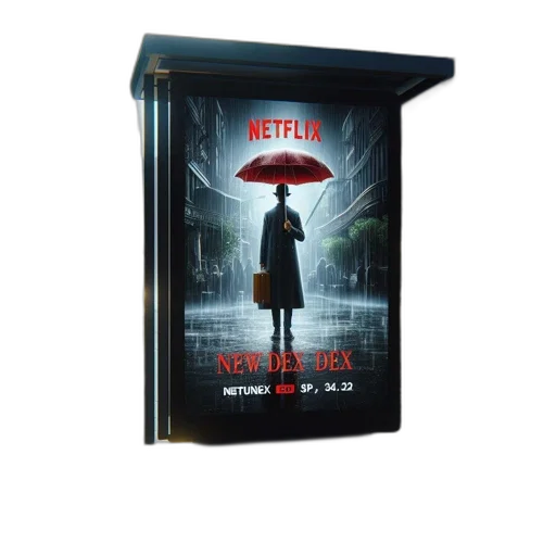 umbrella, jacket, concept art, cyberpunk transparent PNG cut-out
