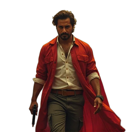 jacket, concept art, comic book art, fire transparent PNG cut-out