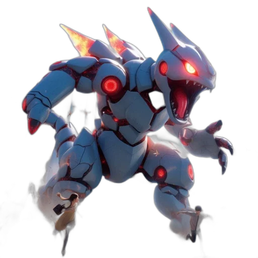 robot, weapon, dragon, creature transparent PNG cut-out
