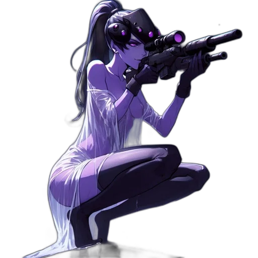weapon, concept art, comic book art, cyberpunk transparent PNG cut-out