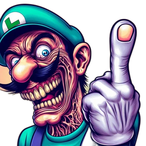 face, concept art, comic book art, cartoon transparent PNG cut-out