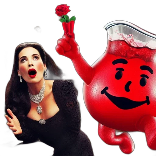 food, comedic, surrealist, tableau transparent PNG cut-out