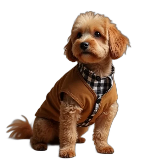 jacket, animal, staff, photorealistic transparent PNG cut-out