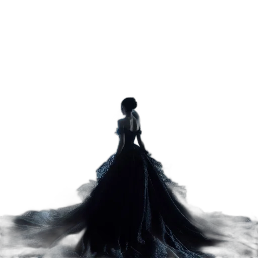 dress, crown, creature, hair transparent PNG cut-out