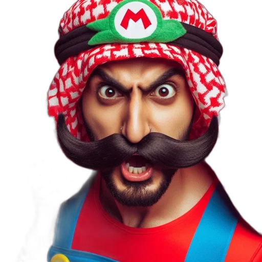 face, mask, cartoon, photorealistic transparent PNG cut-out