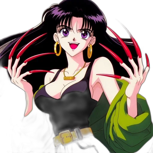 vaporwave, anime, concept art, cartoon transparent PNG cut-out