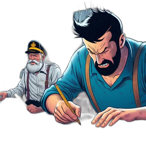 comic book art, concept art, cartoon, fantasy art transparent PNG cut-out