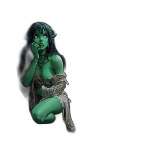 creature, mask, jewelry, dress transparent PNG cut-out