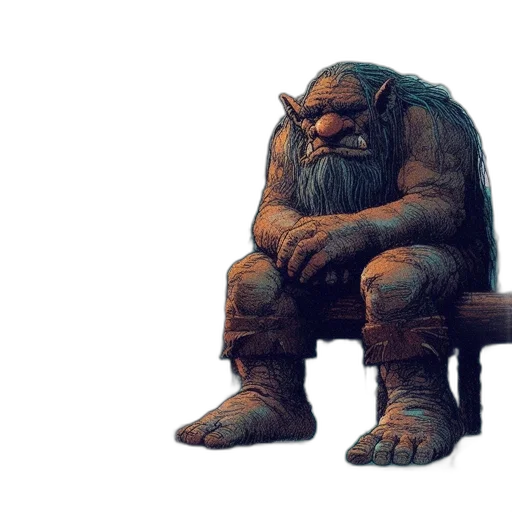 creature, animal, face, staff transparent PNG cut-out