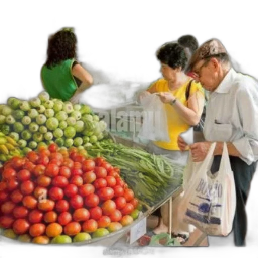 food, staff, photorealistic, oil painting transparent PNG cut-out