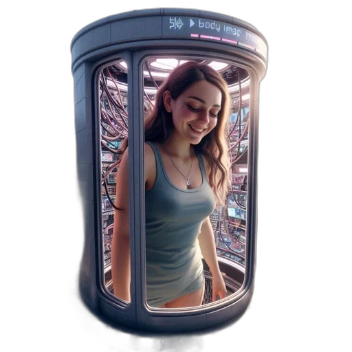 dress, bottle, robot, face transparent PNG cut-out