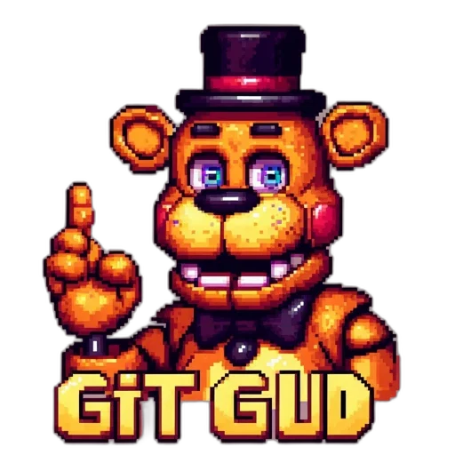 staff, pixel art, 3d render, cartoon transparent PNG cut-out