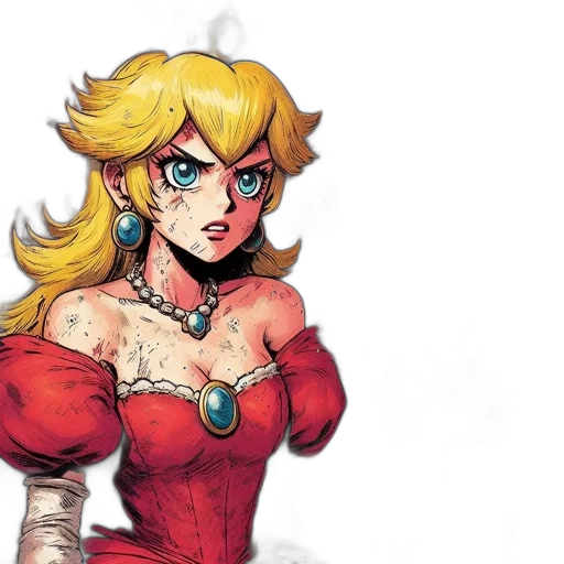 dress, comic book art, concept art, anime transparent PNG cut-out