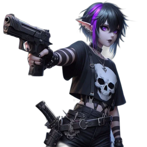 weapon, staff, concept art, cyberpunk transparent PNG cut-out