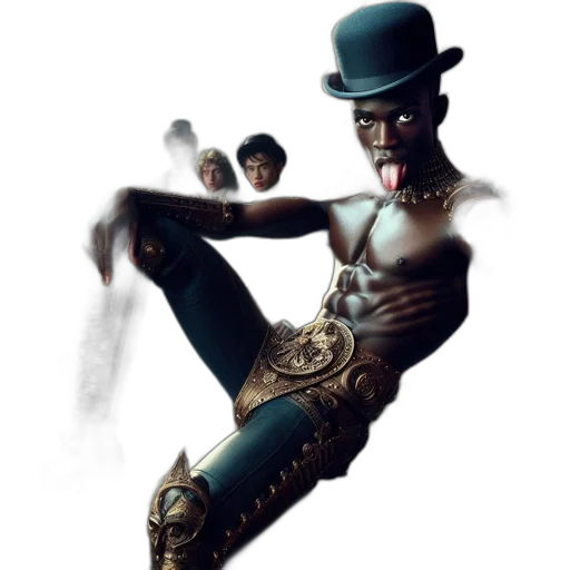 hat, staff, mask, concept art transparent PNG cut-out