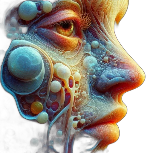 face, mask, robot, creature transparent PNG cut-out