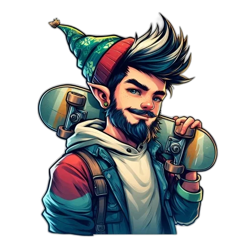 staff, fantasy art, pixel art, concept art transparent PNG cut-out