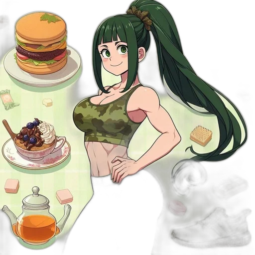 food, dress, concept art, anime transparent PNG cut-out