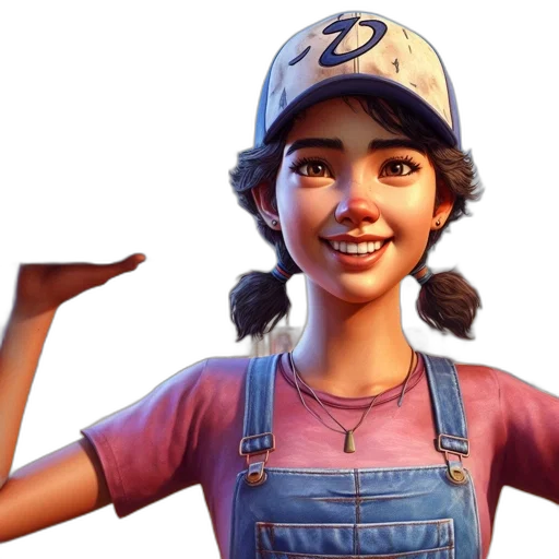 face, hat, concept art, 3d render transparent PNG cut-out