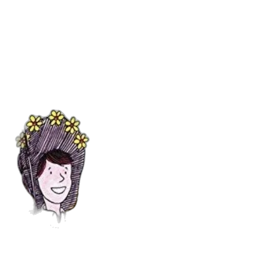 crown, flower, hair, staff transparent PNG cut-out