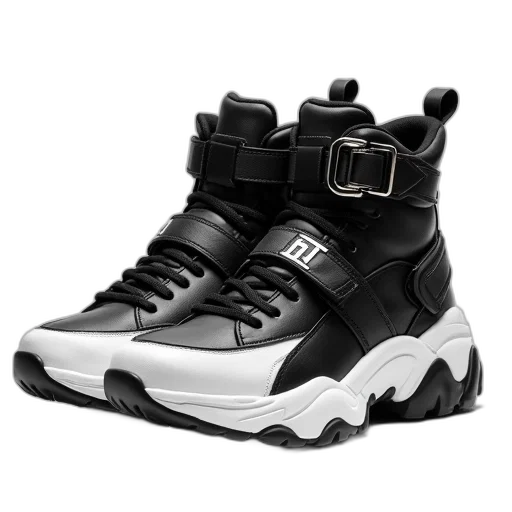 shoes, 3d render, photorealistic, pair transparent PNG cut-out
