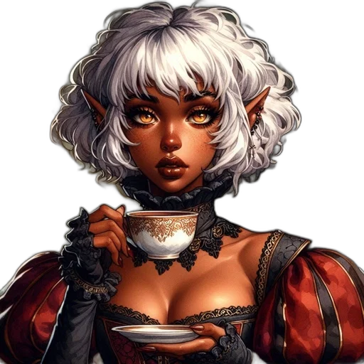 face, staff, jewelry, fantasy art transparent PNG cut-out