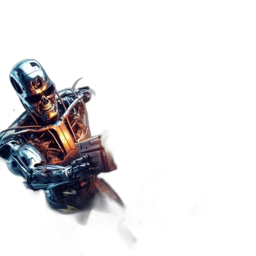 robot, sword, weapon, staff transparent PNG cut-out