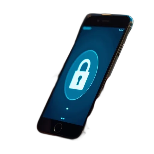 person, holding, phone, showing transparent PNG cut-out