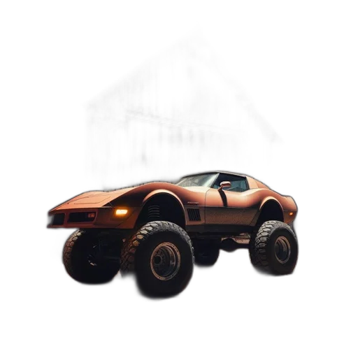 car, robot, weapon, 3d render transparent PNG cut-out
