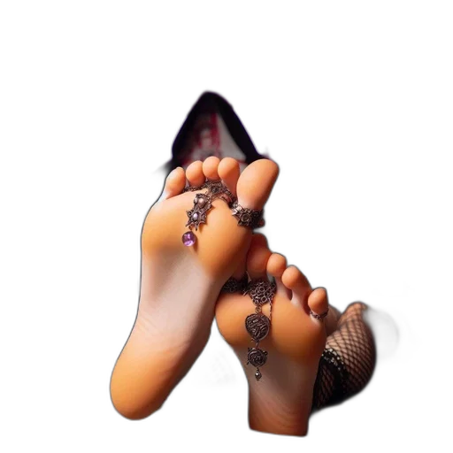 shoes, jewelry, hair, creature transparent PNG cut-out