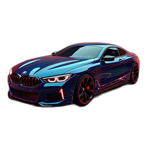 car, 3d render, photorealistic, concept art transparent PNG cut-out