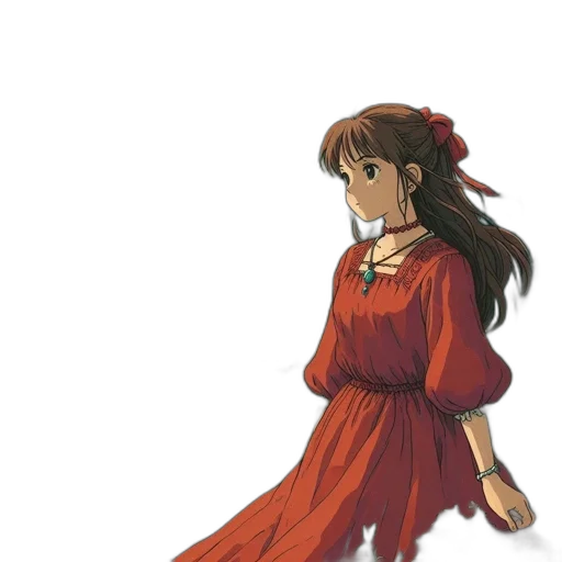 dress, staff, flower, umbrella transparent PNG cut-out