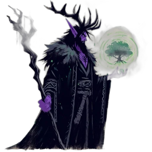 staff, creature, mask, concept art transparent PNG cut-out