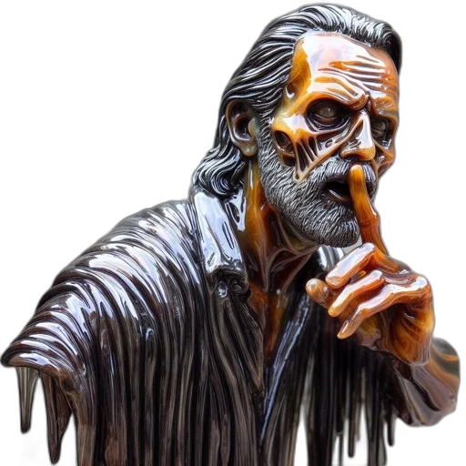 face, food, photorealistic, 3d render transparent PNG cut-out